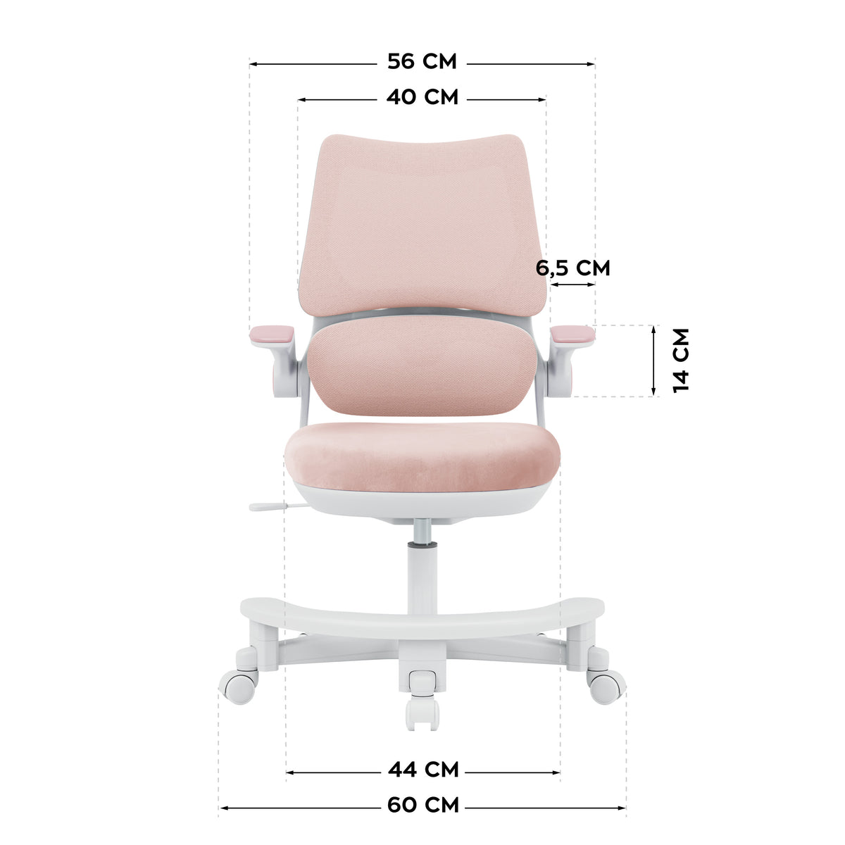 Detské kreslo k písacímu stolu Mark Adler Junior 5.7 Pink