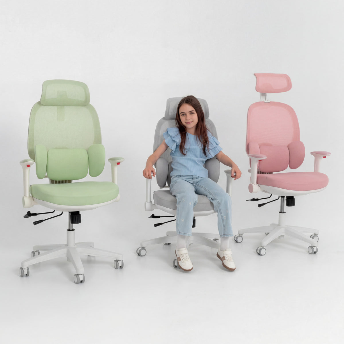 Ergonomické detské kreslo Mark Adler Junior 6.3 Grey