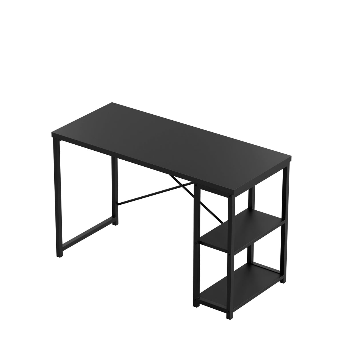 Písací stôl s policami Mark Adler Leader 2.0 Black 120 cm