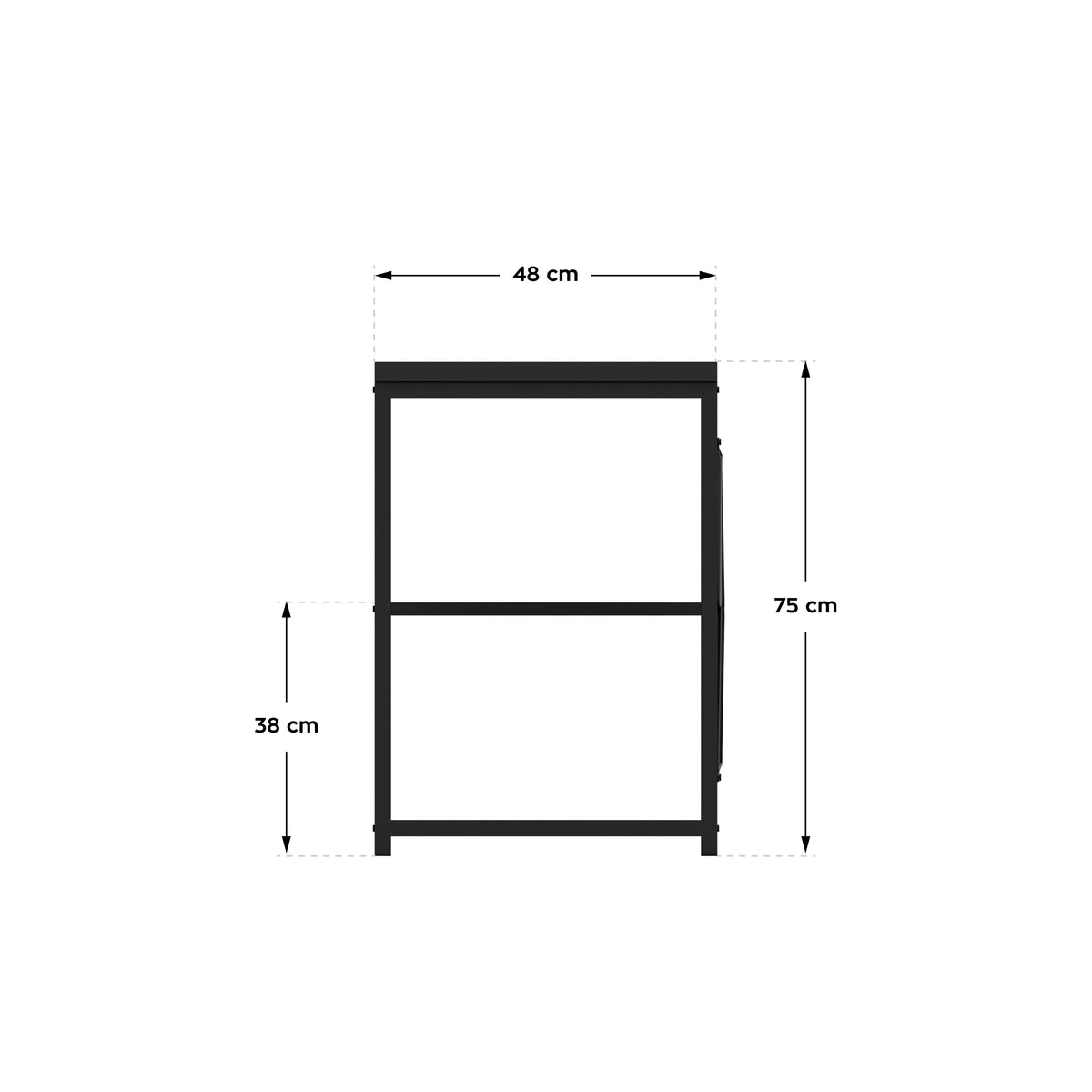 Písací stôl s policami Mark Adler Leader 2.0 Black 120 cm