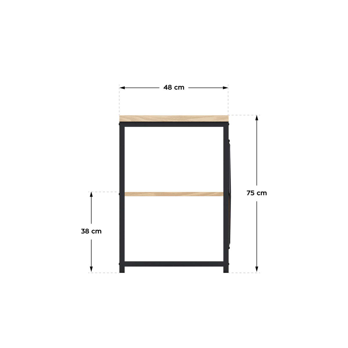 Písací stôl s policami Mark Adler Leader 2.0 Craft 120 cm