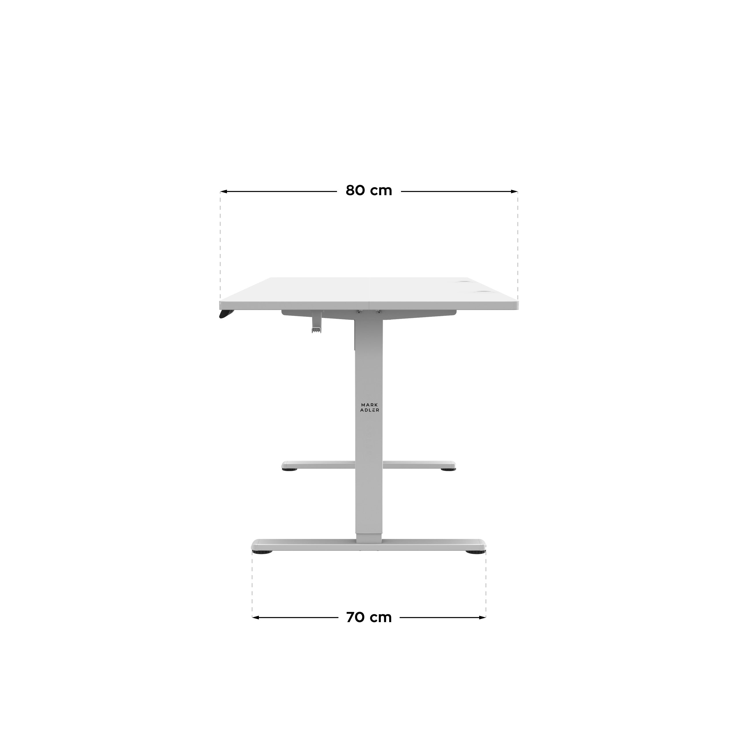 Elektrický písací stôl Mark Adler Leader 7.6 White 160 cm