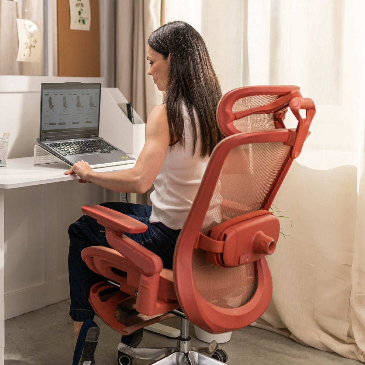 Ergonomické kreslo s masážou Mark Adler Leadpro 8.7 Red