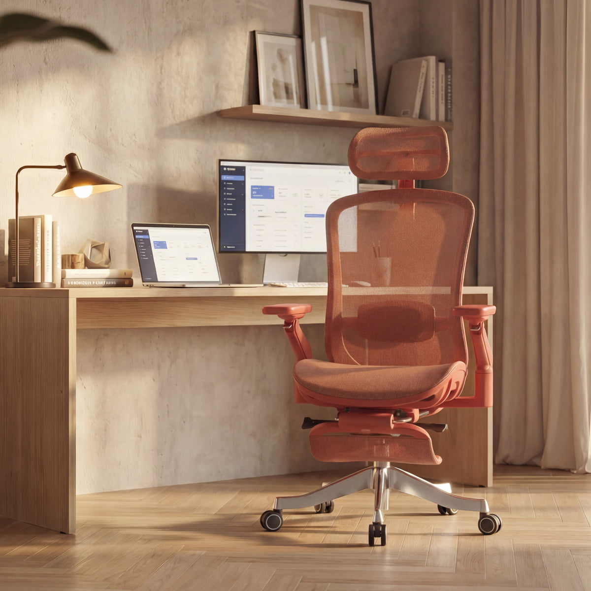 Ergonomické kreslo s masážou Mark Adler Leadpro 8.7 Red