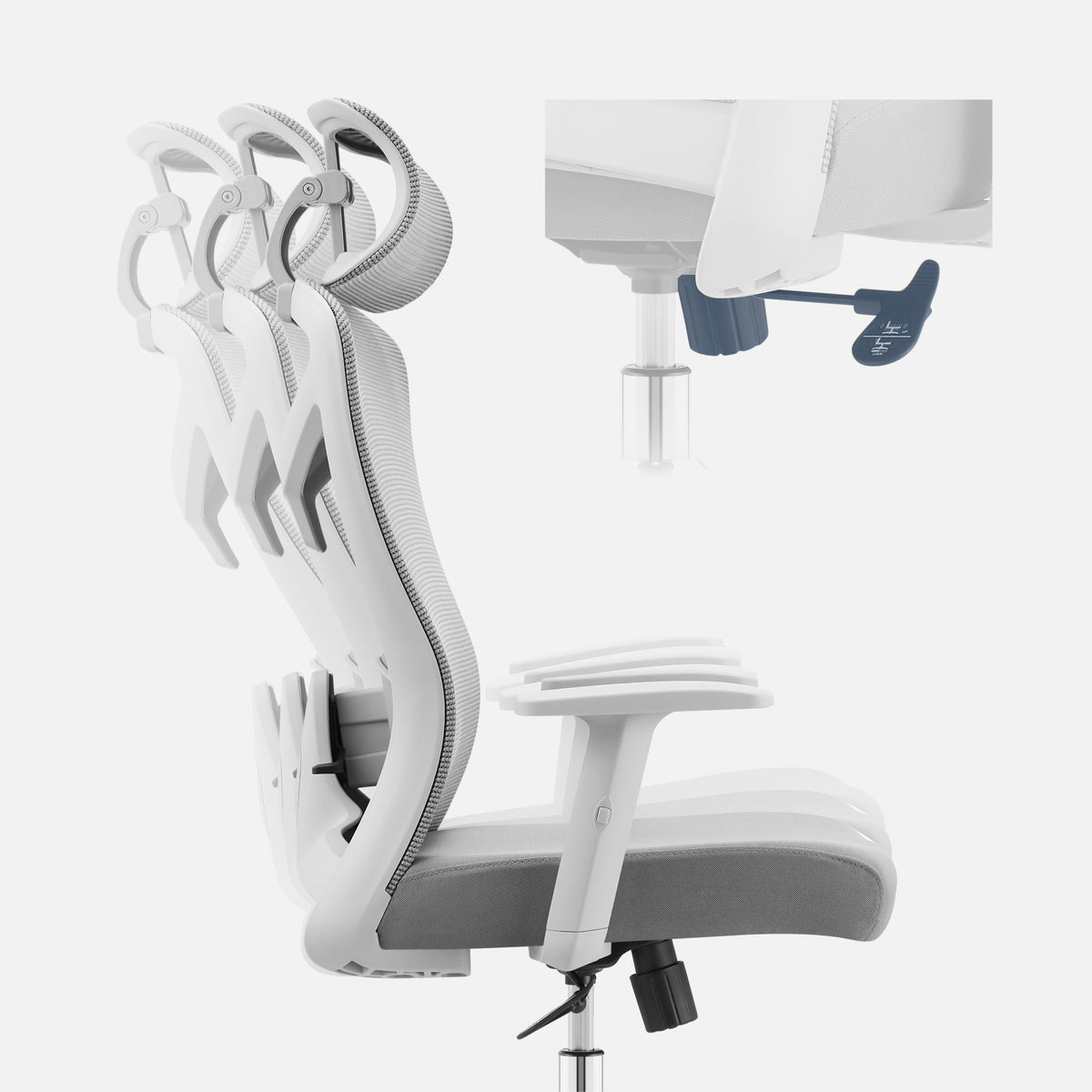 Ergonomická kancelárska stolička Mark Adler Manager 2.6 Grey