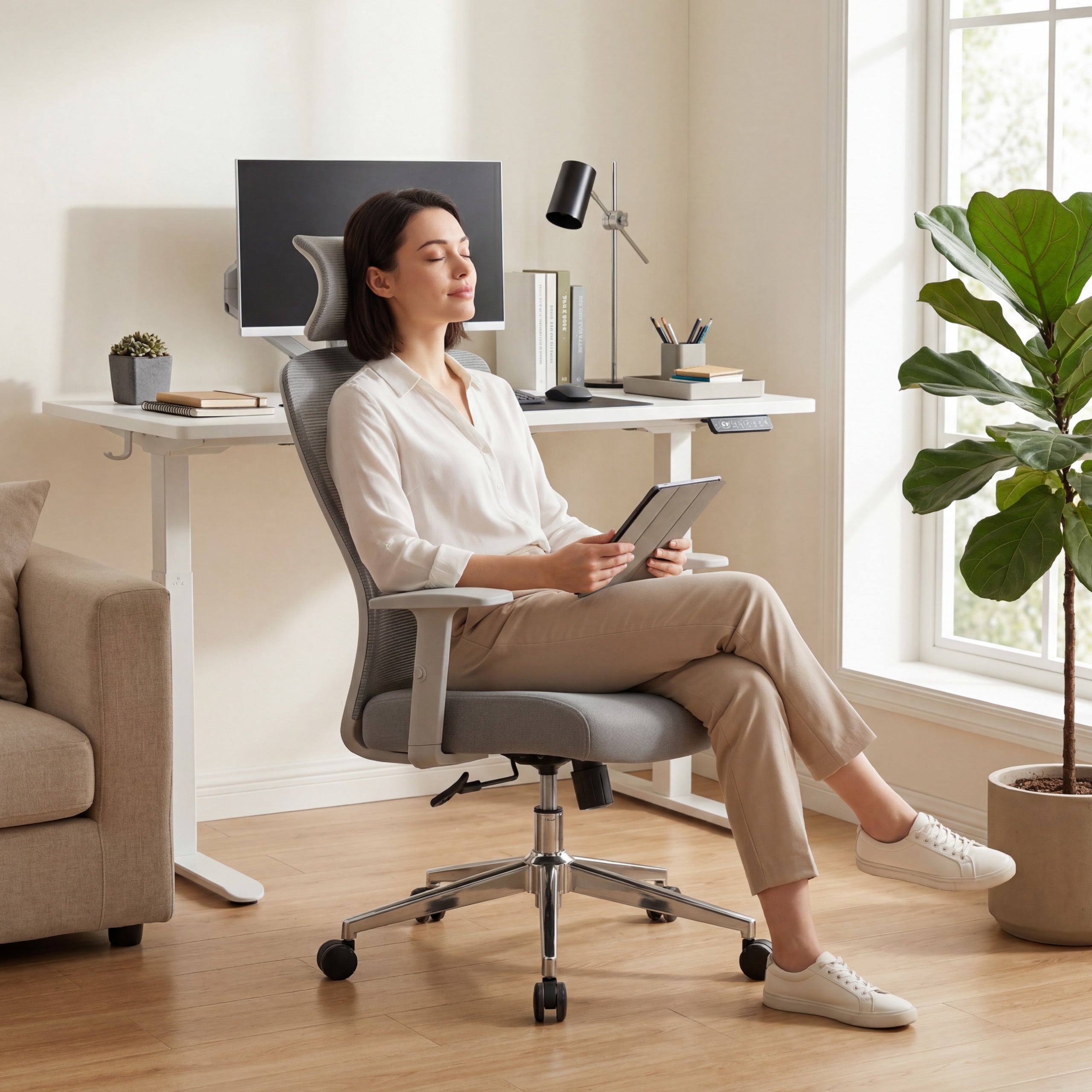 Ergonomická kancelárska stolička Mark Adler Manager 2.6 Grey
