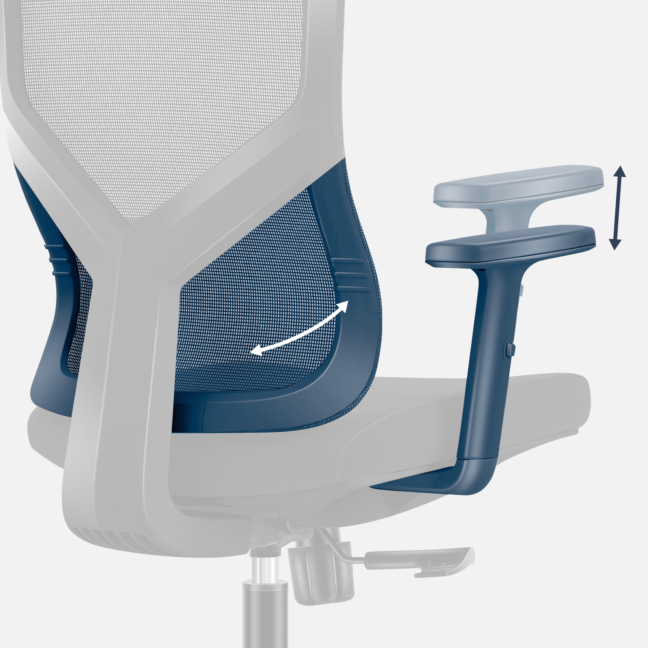 Ergonomická kancelárska stolička s nastavením