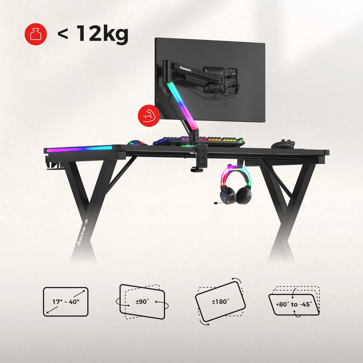 Nastaviteľný držiak na monitor Huzaro Motion 1.6