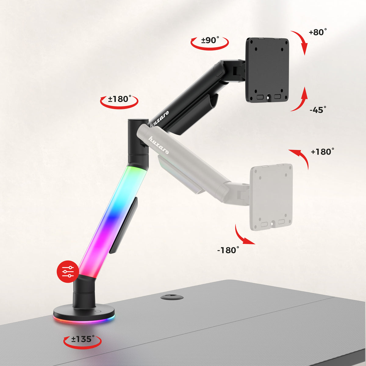 Nastaviteľný držiak na monitor Huzaro Motion 1.6