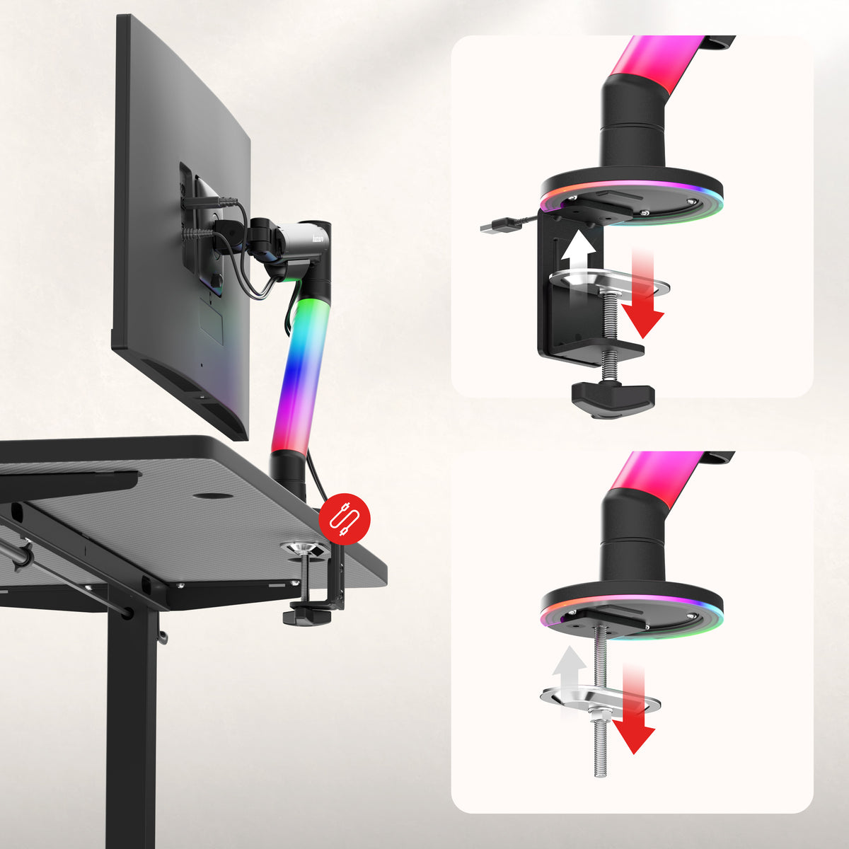 Nastaviteľný držiak na monitor Huzaro Motion 1.6