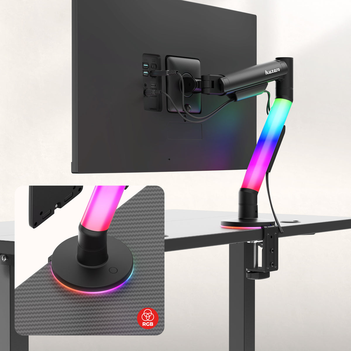 Nastaviteľný držiak na monitor Huzaro Motion 1.6