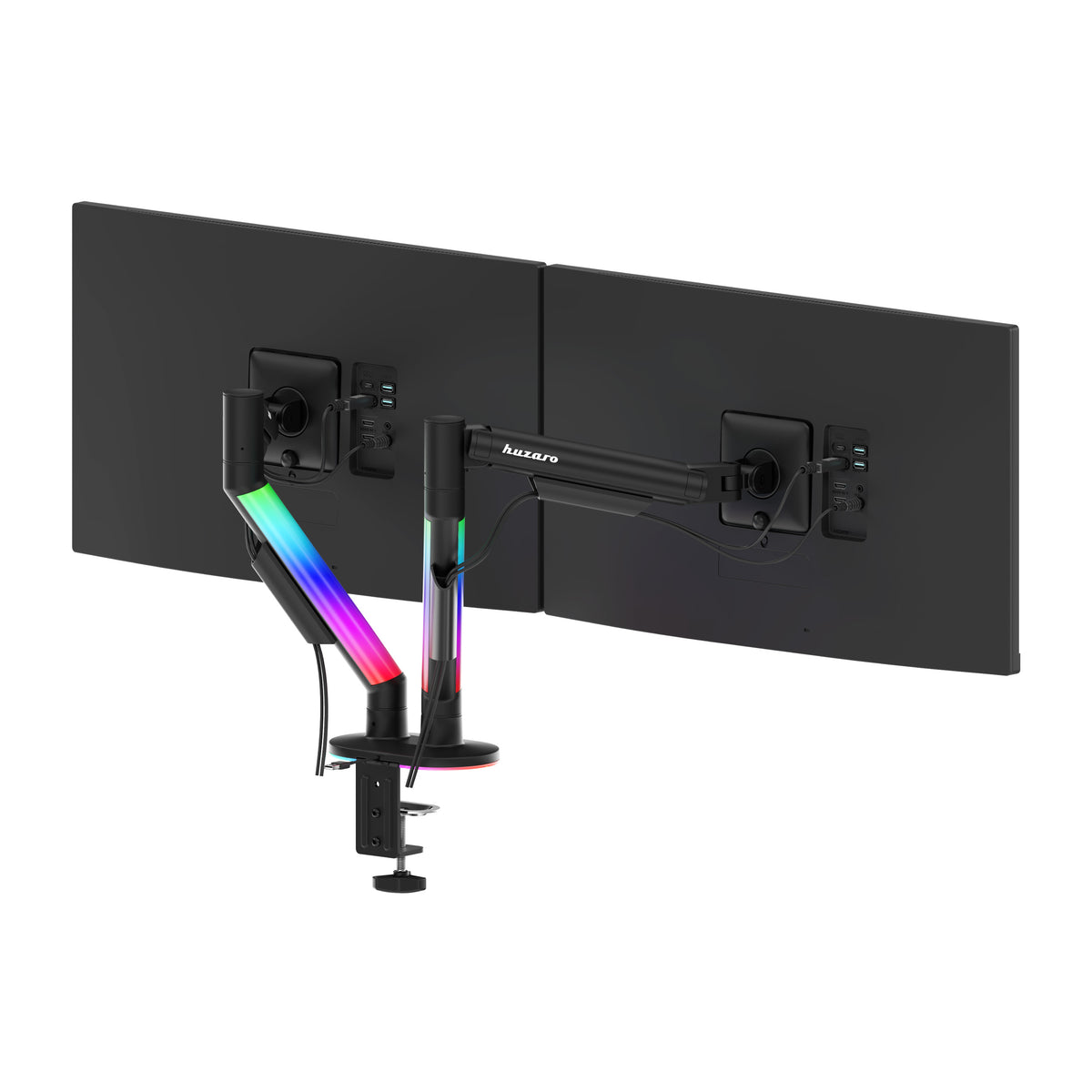 Držiak na 2 monitory na stôl Huzaro Motion 2.6 RGB