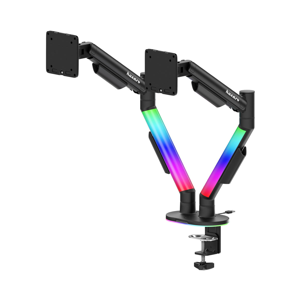 Držiak na 2 monitory na stôl Huzaro Motion 2.6 RGB