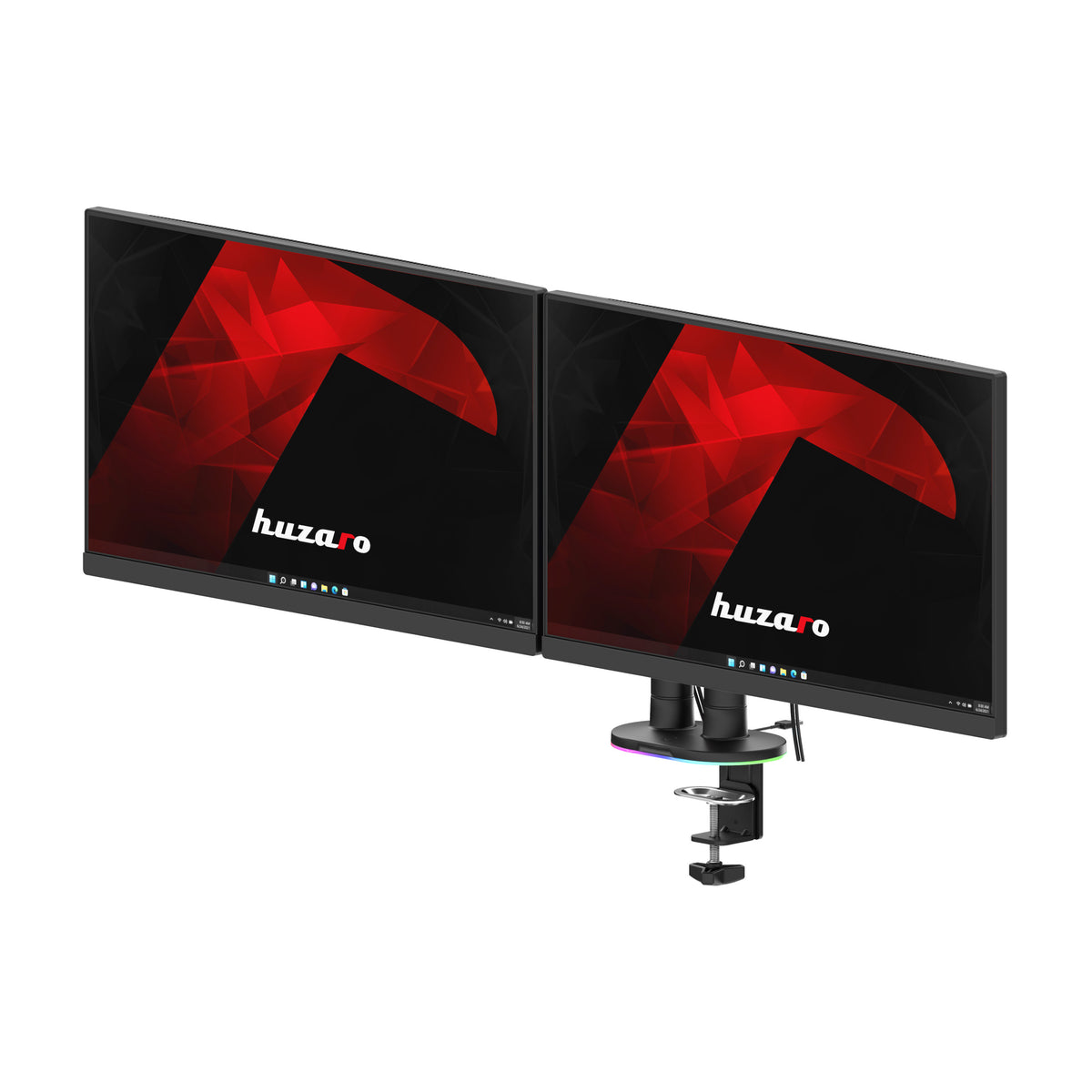 Držiak na 2 monitory na stôl Huzaro Motion 2.6 RGB