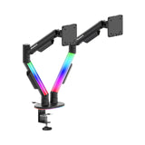 Držiak na 2 monitory na stôl Huzaro Motion 2.6 RGB