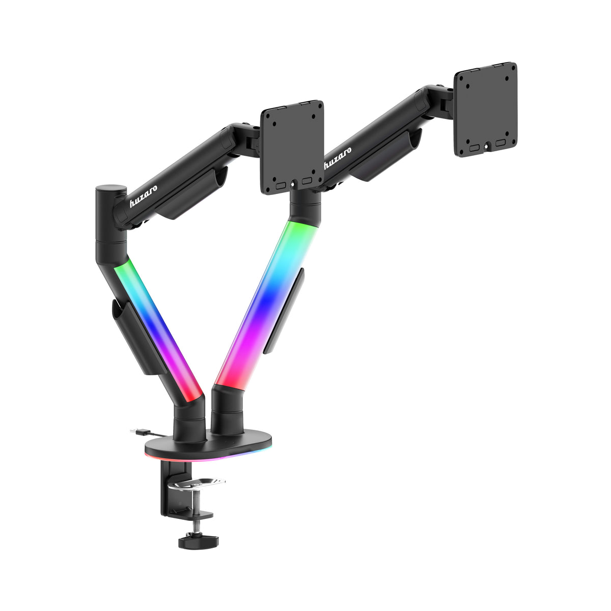 Držiak na 2 monitory na stôl Huzaro Motion 2.6 RGB