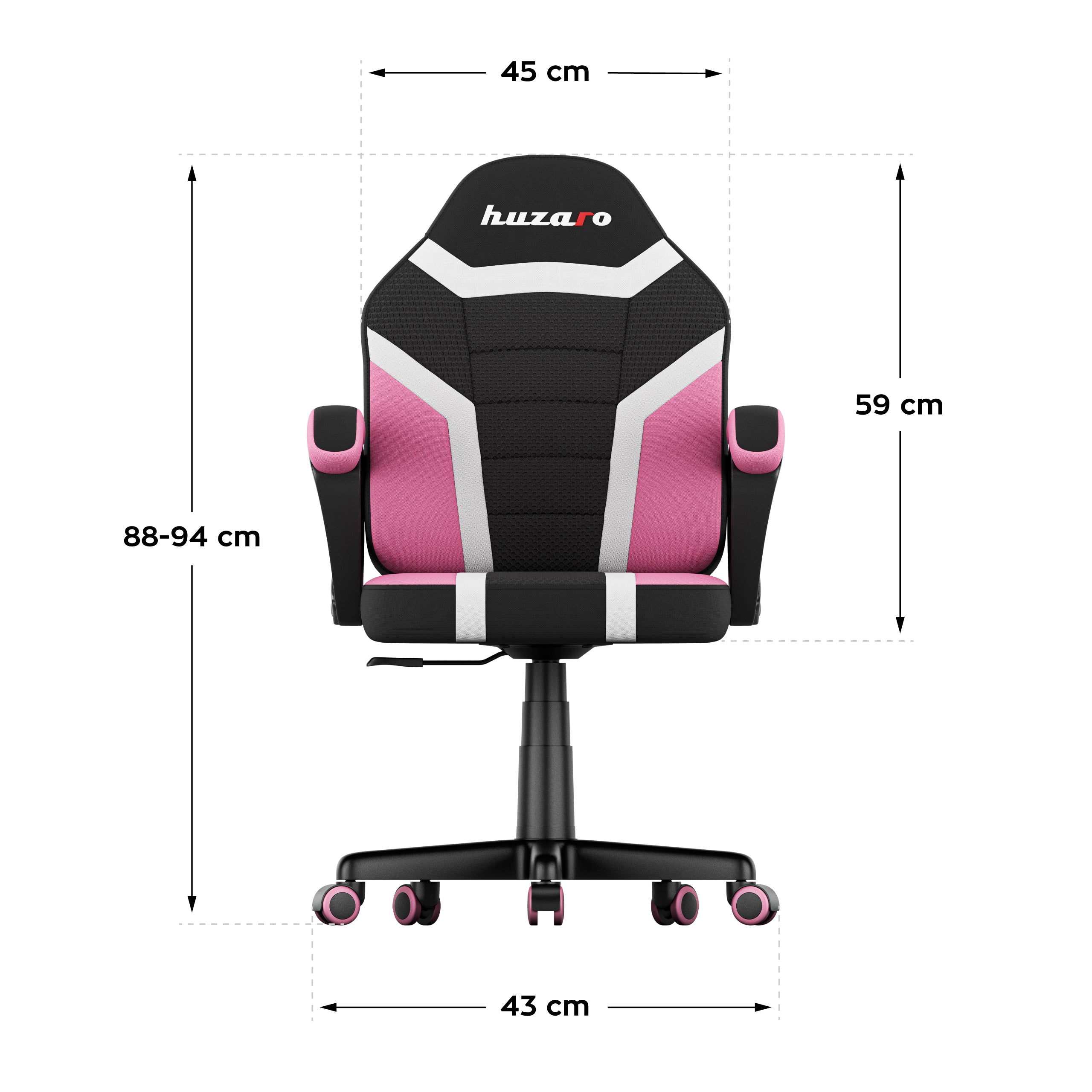 Detský herný kreslo HUZARO RANGER 1.0 Pink Mesh