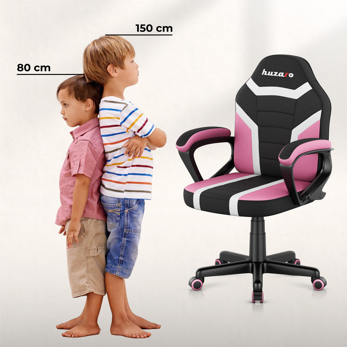 Detský herný kreslo HUZARO RANGER 1.0 Pink Mesh