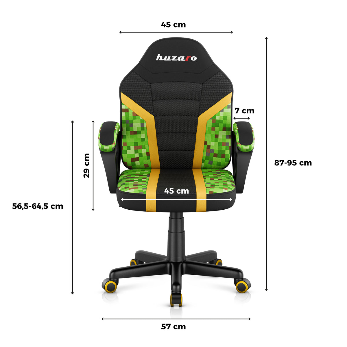 Detské herné kreslo HUZARO RANGER 1.0 Pixel Mesh