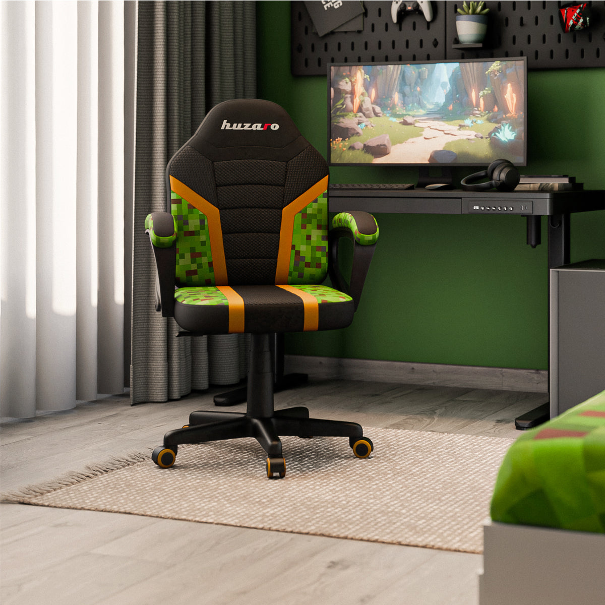 Detské herné kreslo HUZARO RANGER 1.0 Pixel Mesh