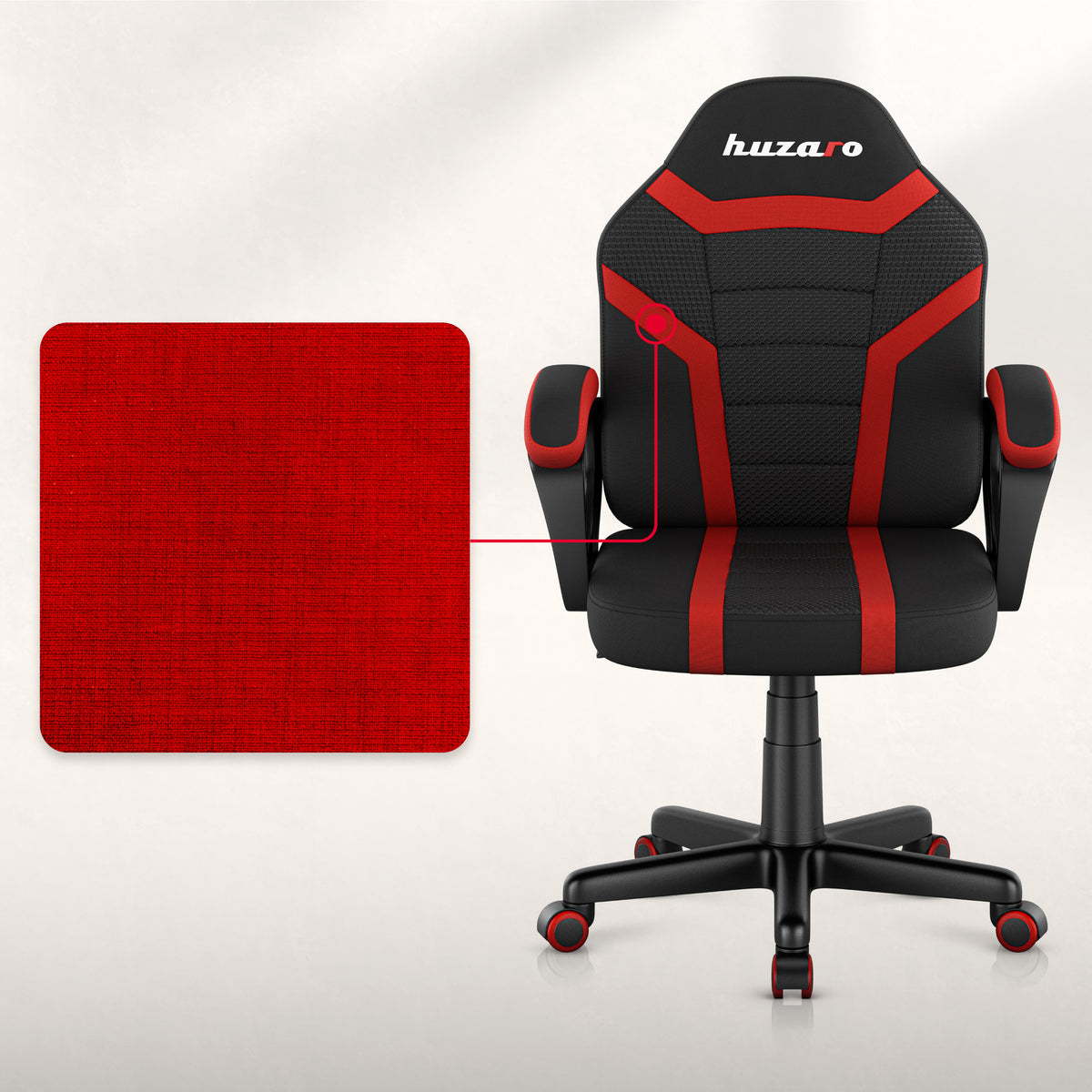 Detské herné kreslo HUZARO RANGER 1.0 Red Mesh