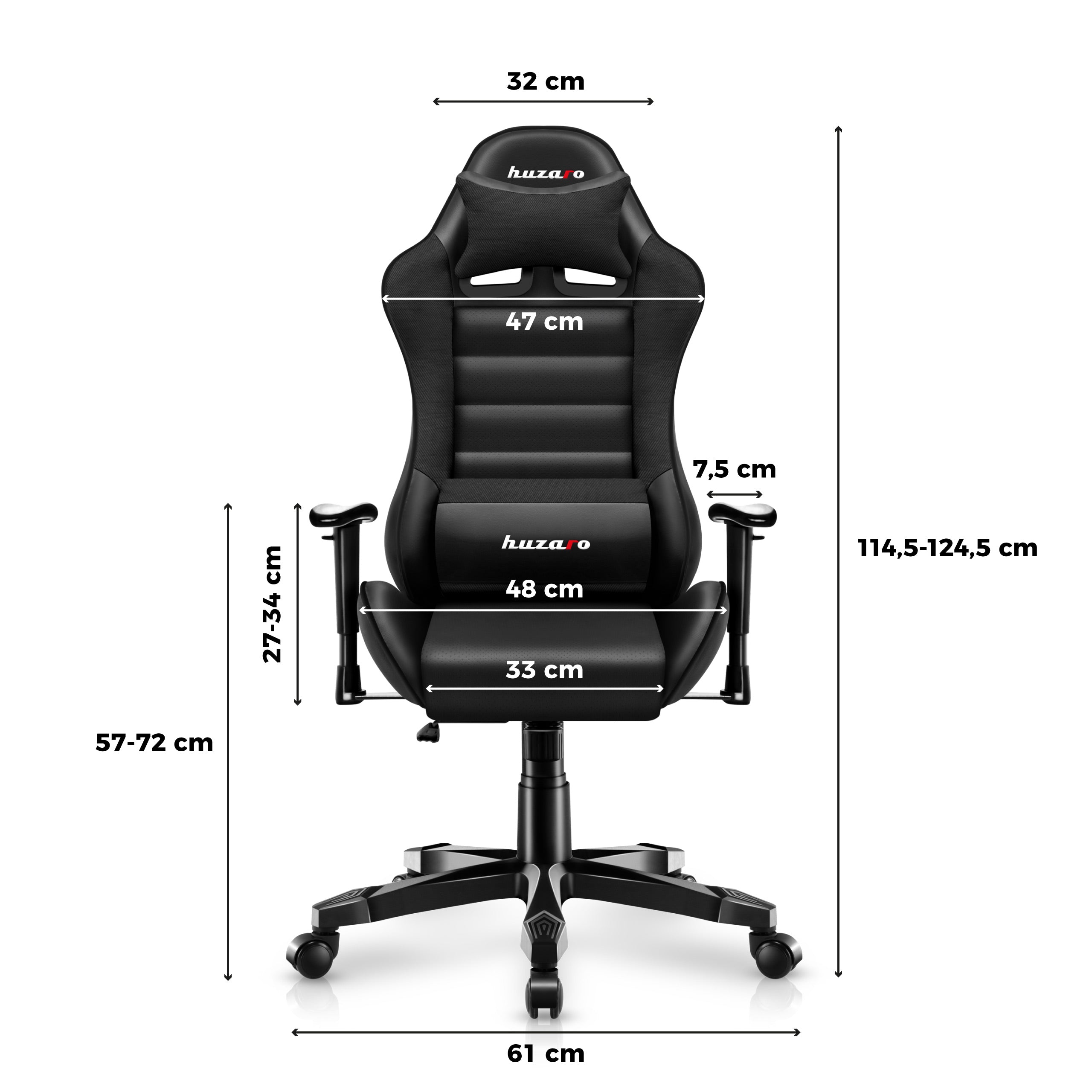 Detské herné kreslo HUZARO RANGER 6.0 Black