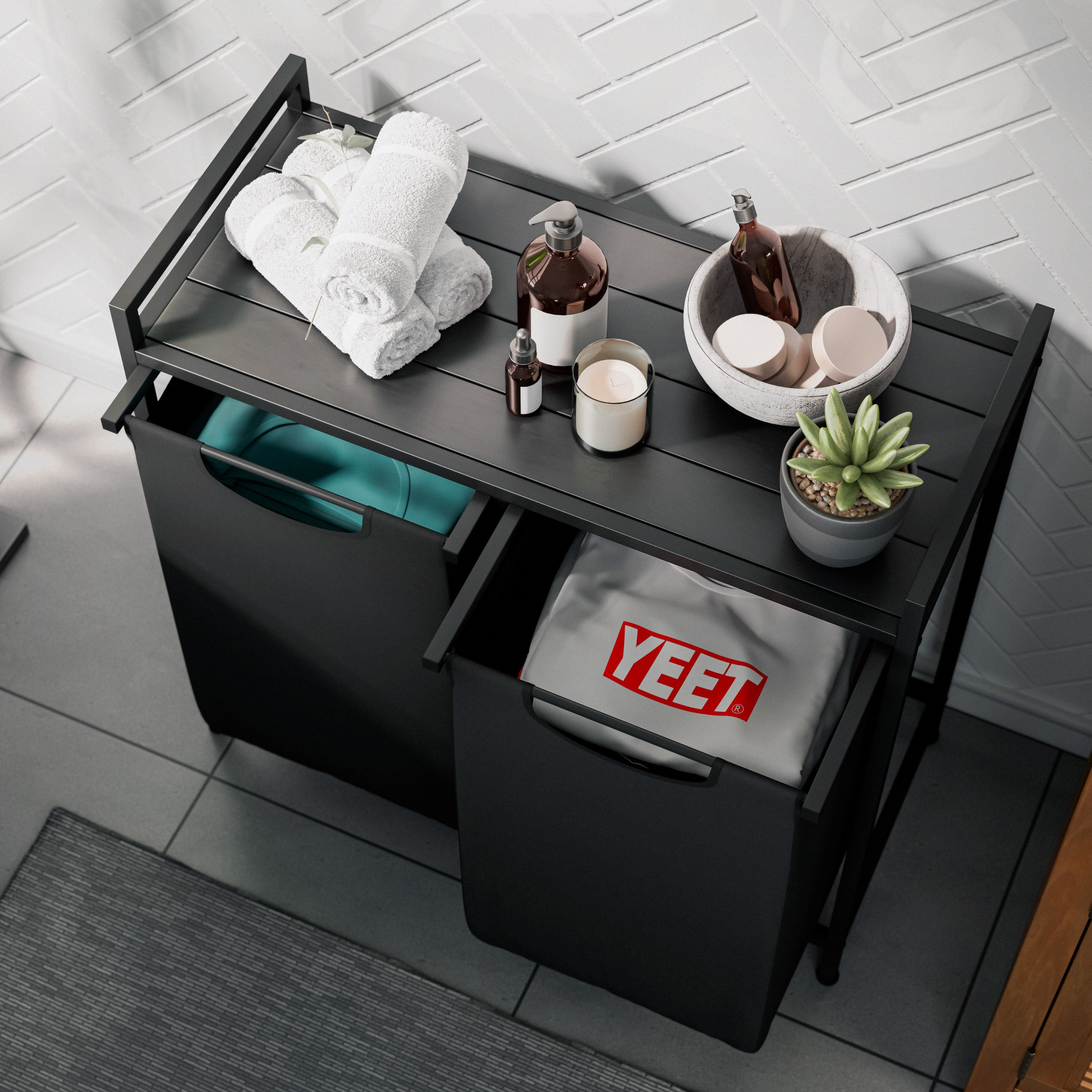 Dvojkomorový košík na bielizeň Tidy 2.0